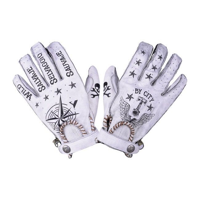 GUANTES BY CITY SECOND SKIN BLANCO WHITE TATTOO