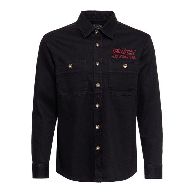 CAMISA KING KEROSIN DENIM WORKER SHIRT BLACK