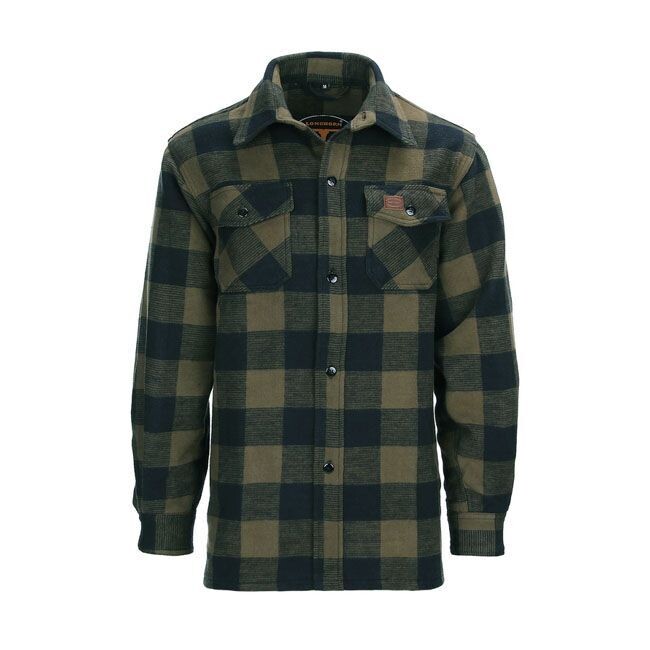 CAMISA LUMBERJACK FLANNEL SHIRT CHECKERED BLACK/OLIVE