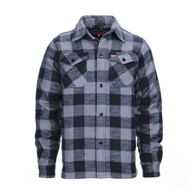 CAMISA LUMBERJACK FLANNEL SHIRT CHECKERED GREY/BLACK