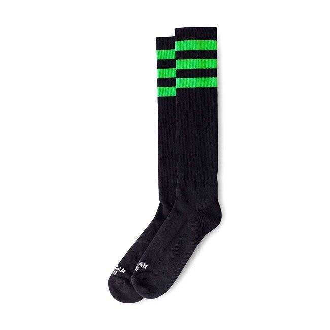 CALCETINES AMERICAN SOCKS KNEE HIGH GHOSTBUSTERS, TRIPLE GREEN STRIPED