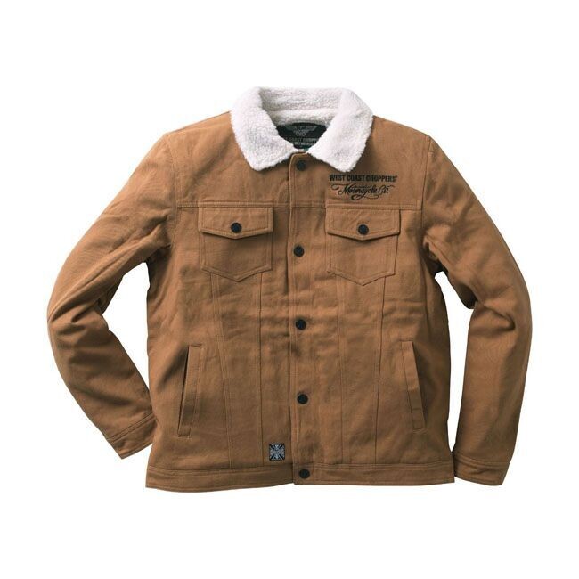 CHAQUETA WEST COAST CHOPPERS WCC BORREGO SHERPA LINED CANVAS DUCK