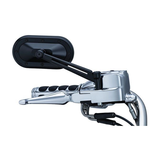SET DE 2 RETROVISORES KURYAKYN HEAVY INDUSTRY MIRRORS SATIN BLACK