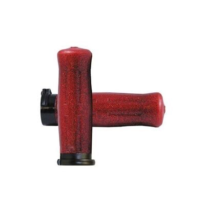 PUÑOS 25mm AVON OLD SCHOOL GRIPS COKE BOTTLE LOOK, RED SPARKLE