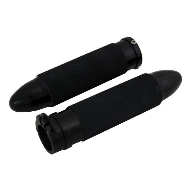 PUÑOS 25mm HANDLEBAR GRIP SET, BULLET. BLACK