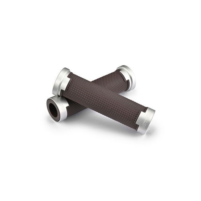 PUÑOS 22mm DAYTONA, BASE GRIP SET. BROWN / SILVER