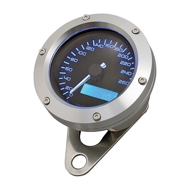 TACOMETRO HOMOLOGADO DAYTONA, VELONA, ALUMINUM SPEEDO/TACHO BEZEL, 60MM
