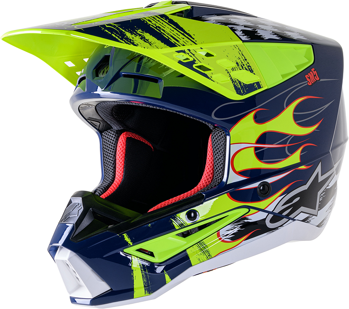 ALPINESTARS HELMET SM5 RASH NV/YL