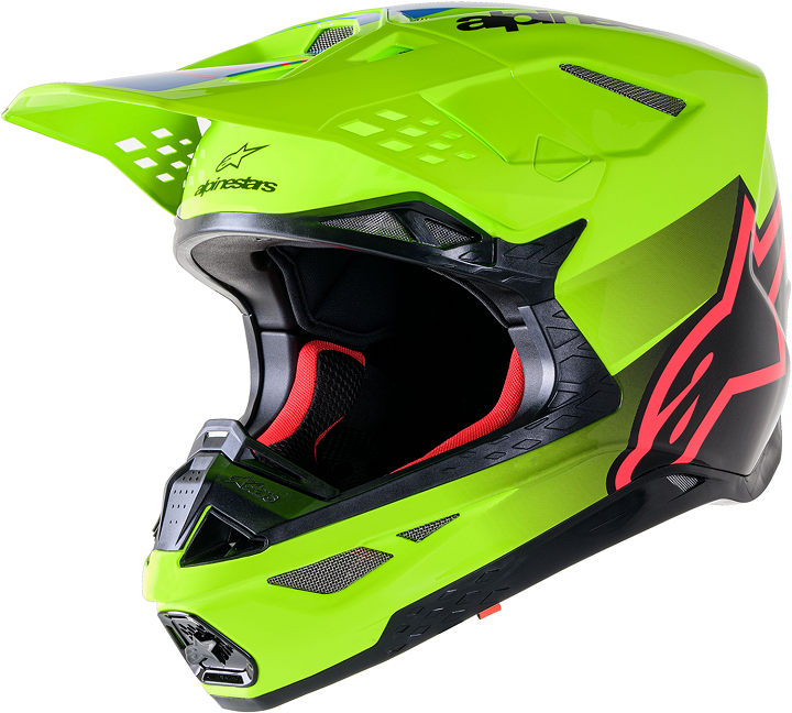 CASCO ALPINESTARS HELMET SM10 UNIT YL/BK