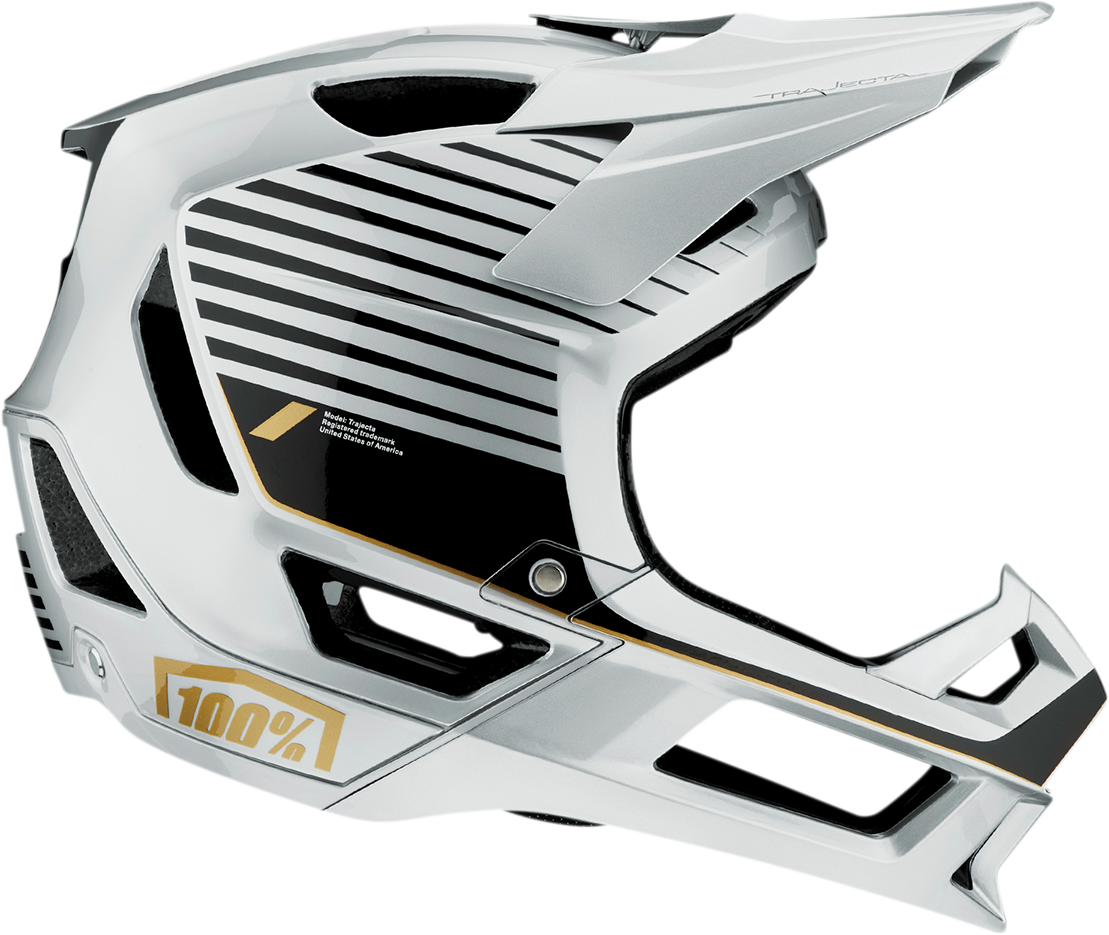 CASCO 100% HELMET TRAJECTA SILVER