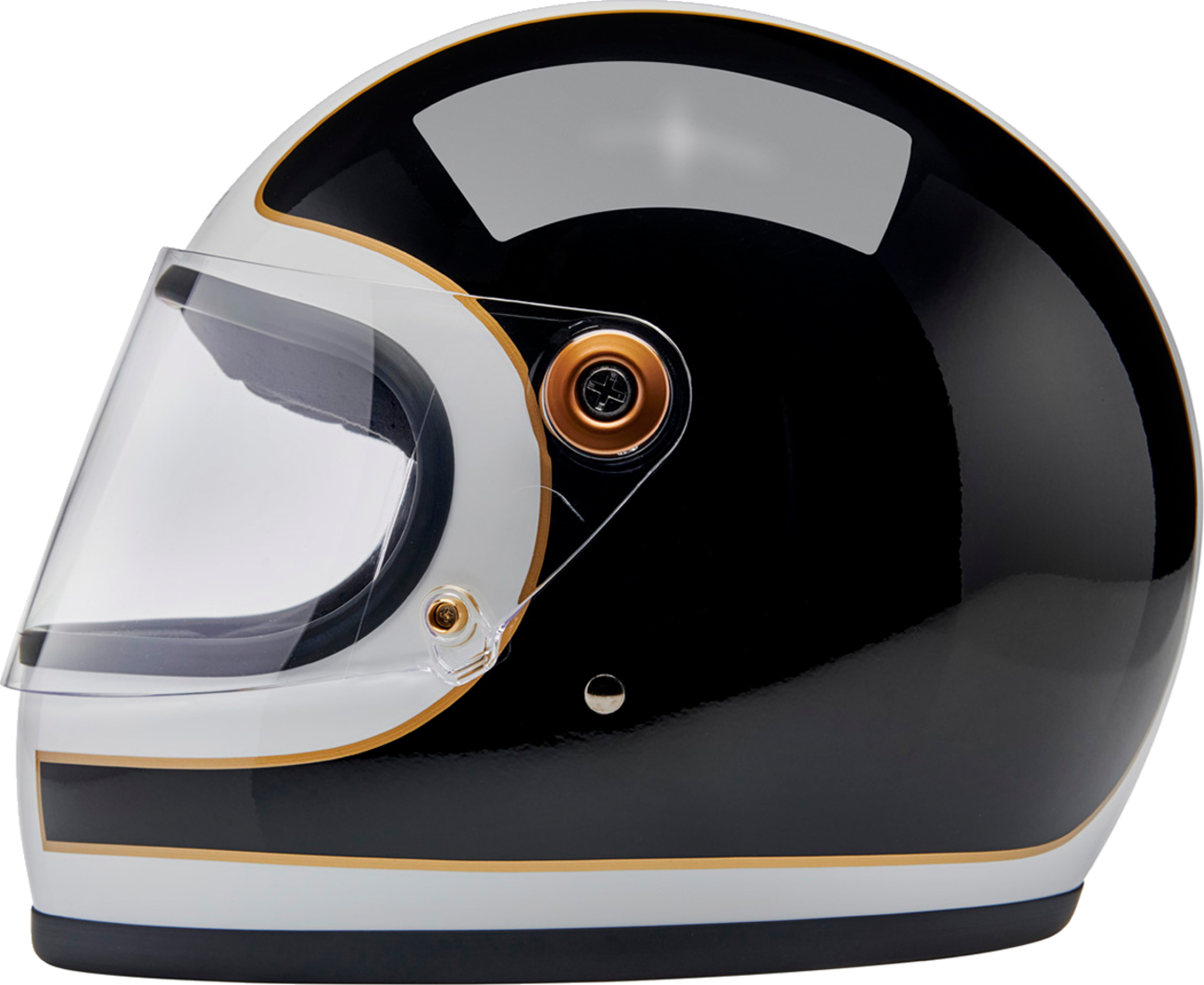CASCO BILTWELL GRINGO TRACKER CON VISERA BLANCO Y NEGRO