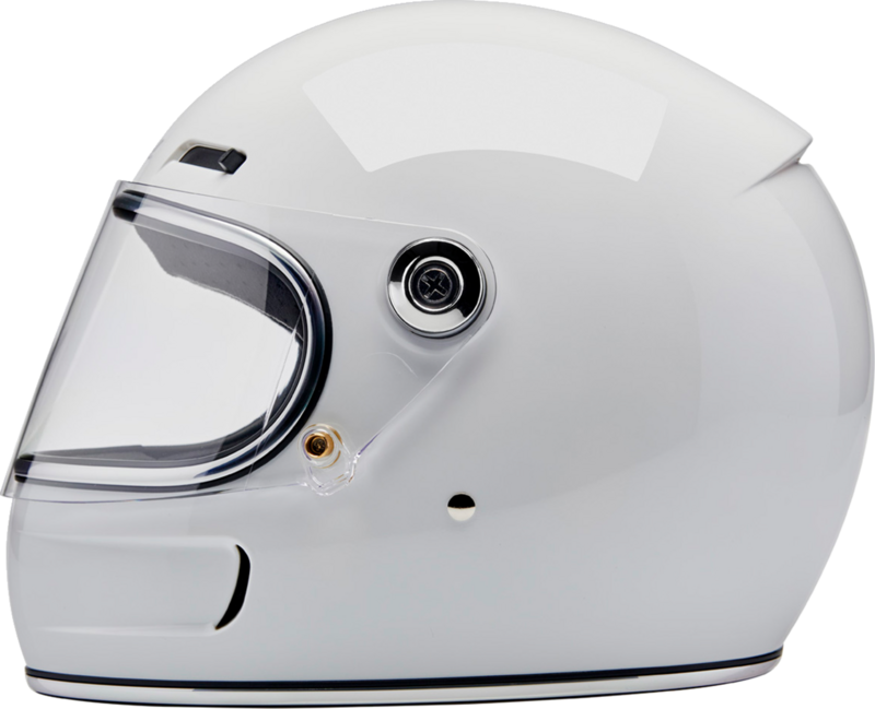 CASCO BILTWELL GRINGO CON ENTRADAS DE AIRE Y VISERA BLANCO