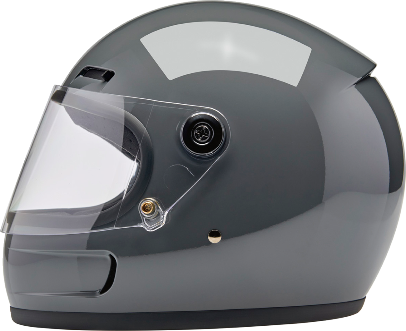 CASCO BILTWELL GRINGO GRIS CON ENTRADAS DE AIRE Y VISERA