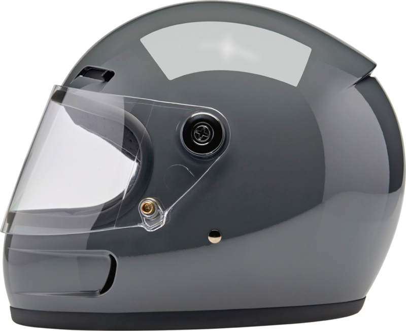 CASCO BILTWELL GRINGO GRIS CON ENTRADAS DE AIRE Y VISERA