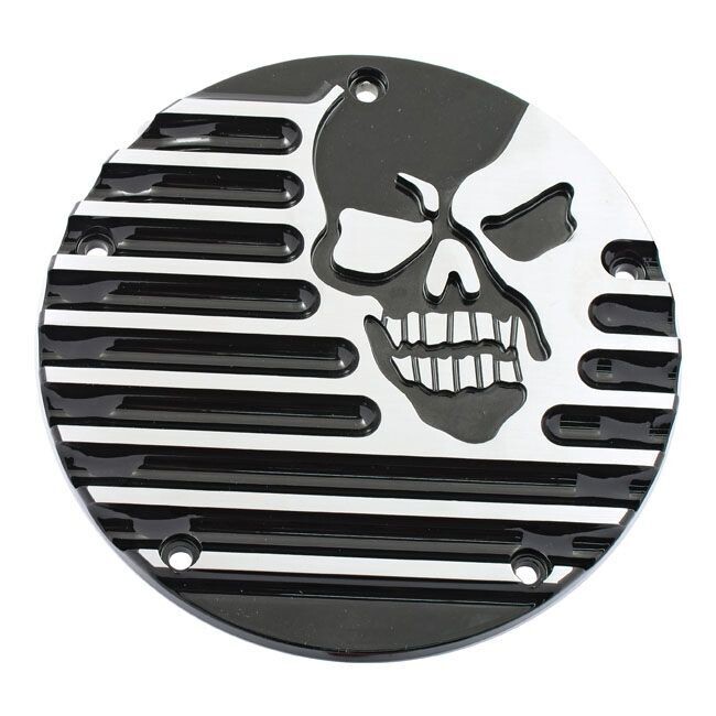Softail, DYNA, TOURING- COVINGTONS ALU DERBY COVER, SKULL