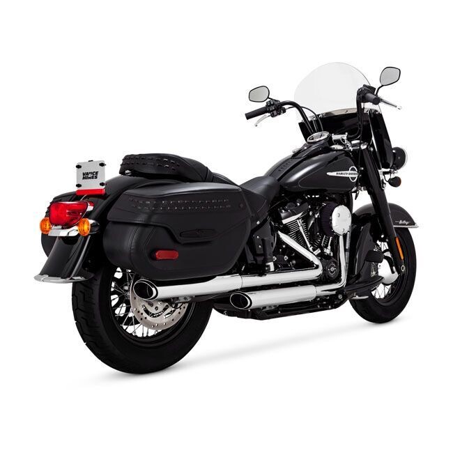 ESCAPES VANCE & HINES TWIN SLASH 3" SLIP-ONS CHROME