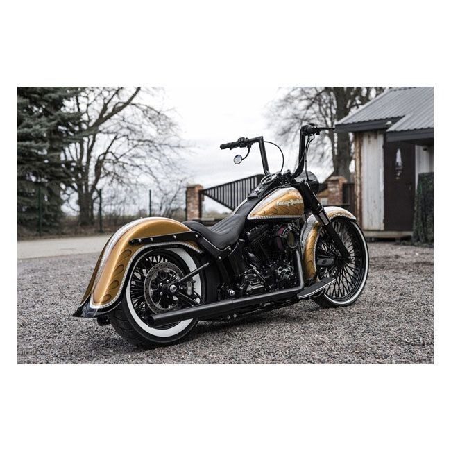 18-21 M8 Softail- GUARDABARROS LARGO TRASERO KILLER CUSTOM, 4 PULGADAS STRETCHED REAR FENDER WITH CLASSIC TIP