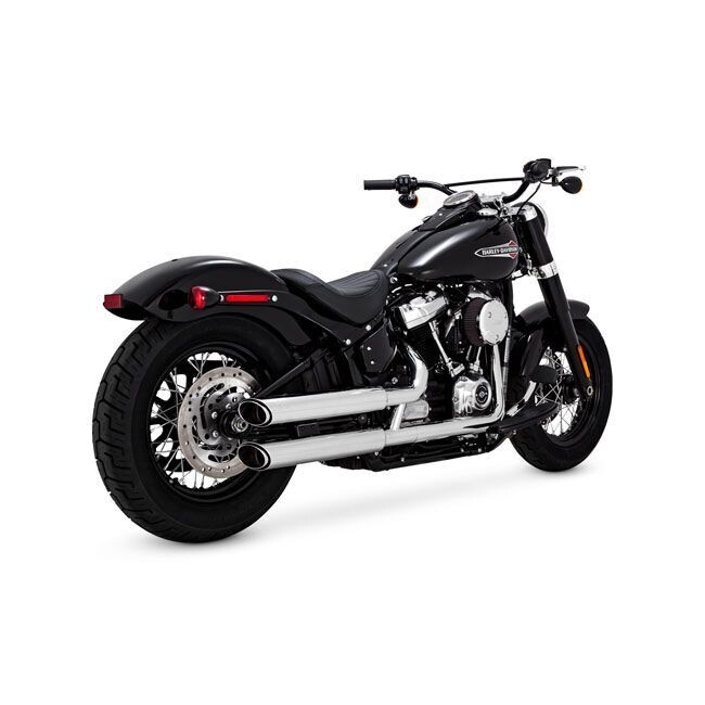 ESCAPES VANCE & HINES TWIN SLASH 3" SLIP-ONS CHROME