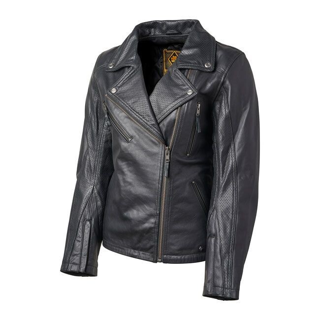 CHAQUETA PIEL MUJER ROLAND SANDS ATHERTON 74 LADIES JACKET BLACK