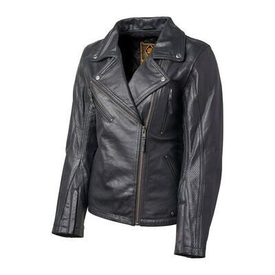 Chaqueta moto mujer Holyfreedom Woman Leather marron