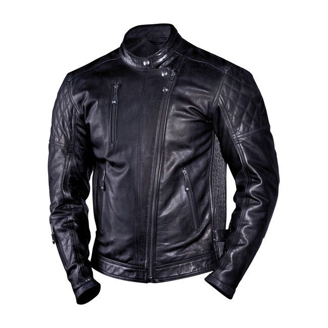 CHAQUETA PIEL ROLAND SANDS CLASH JACKET BLACK CUERO NEGRA