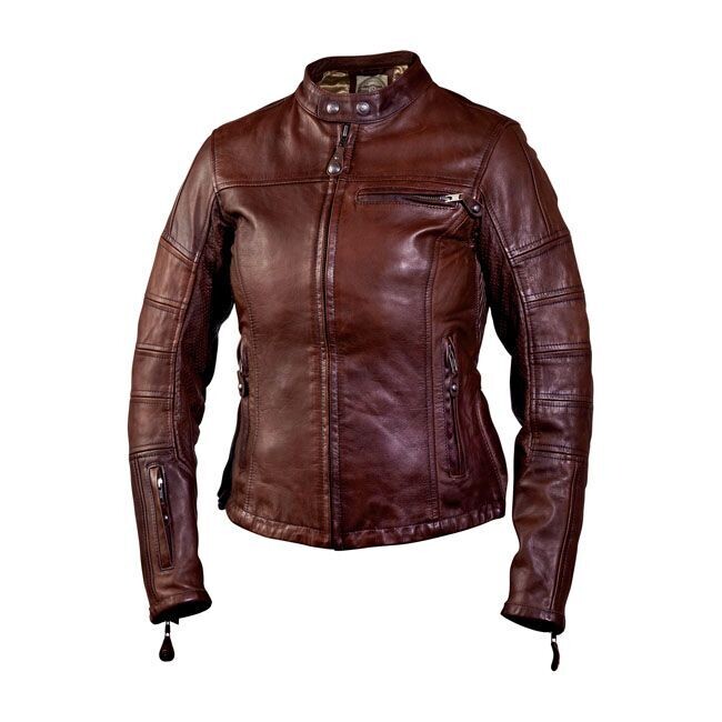 CHAQUETA PIEL MUJER ROLAND SANDS MAVEN LADIES JACKET TOBACCO