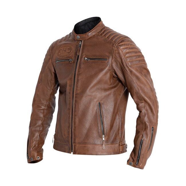 CHAQUETA PIEL JOHN DOE STORM JACKET TOBACCO MARRON CUERO