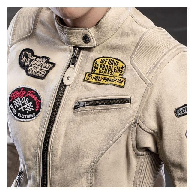 CHAQUETA PIEL MUJER HOLY FREEDOM PROBLEM OFF WHITE
CUERO