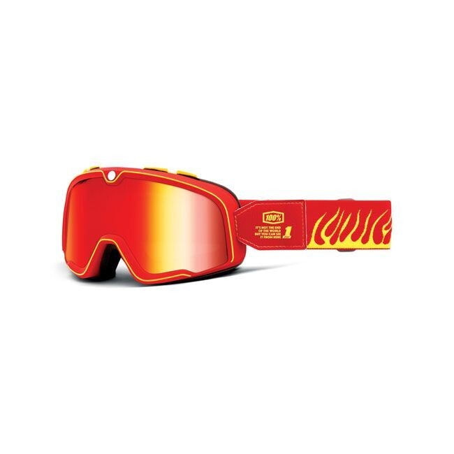 GAFAS VENTISCA Y MOTO 100% BARSTOW GOGGLE DEATH SPRAY MIRROR RED LENS