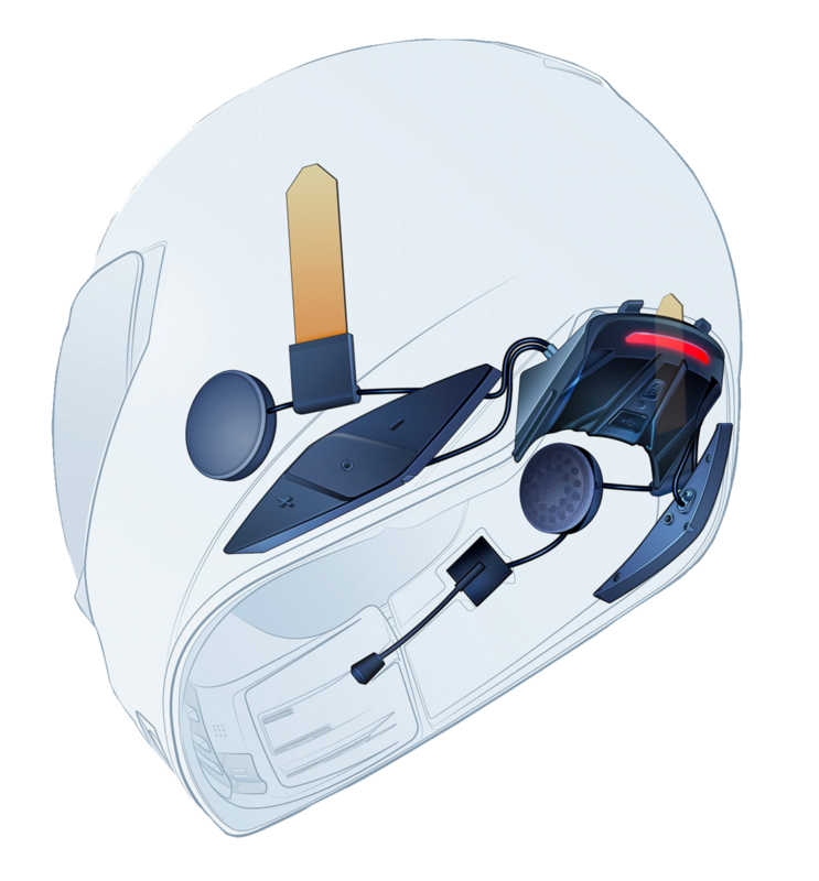 Intercomunicador ICON HelmLink Bluetooth casco moto