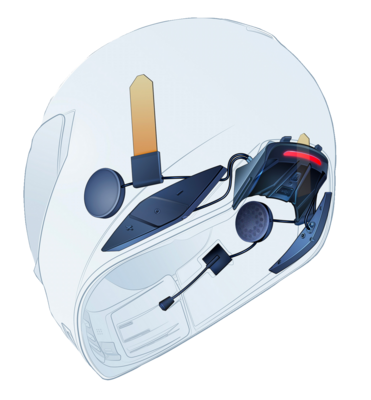Intercomunicador ICON HelmLink Bluetooth casco moto