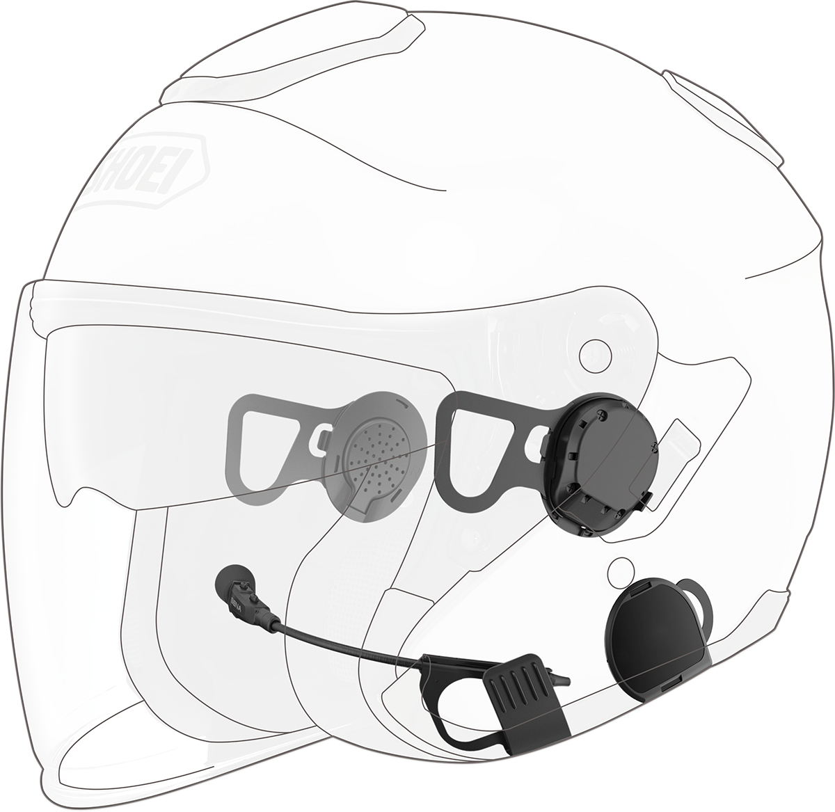 Sistema de comunicación Bluetooth® 10U Casco Moto