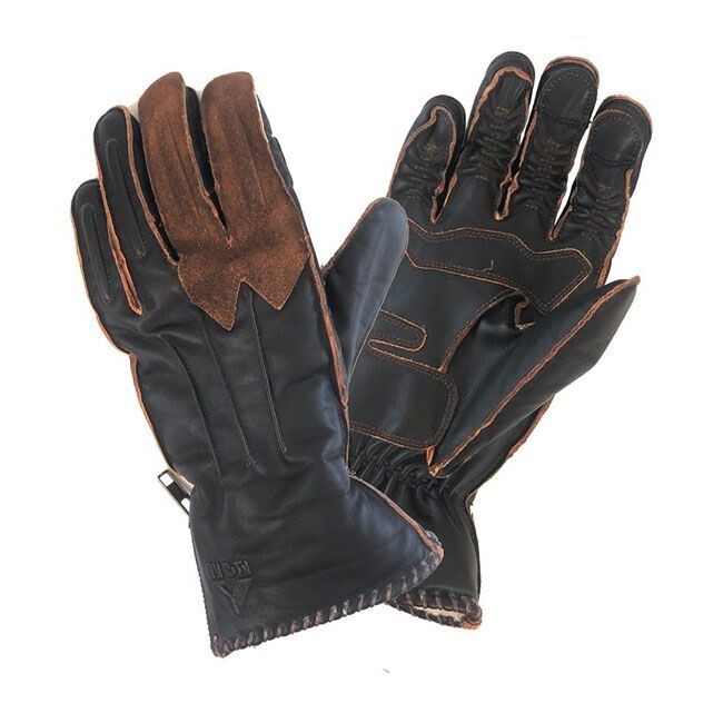 GUANTES BY CITY WINTER SKIN GLOVES BLACK/BROWN