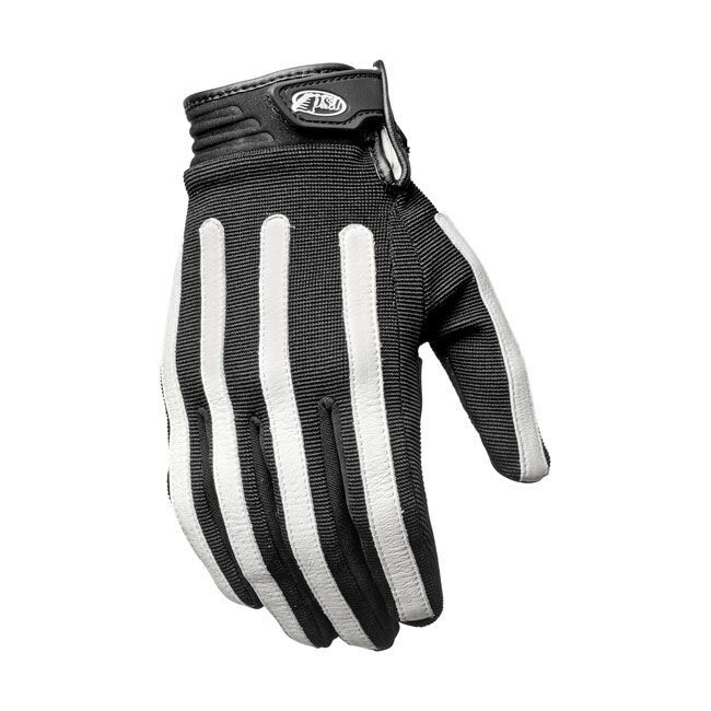 GUANTES ROLAND SANDS STRAND TEXTILE GLOVES BLACK/WHITE