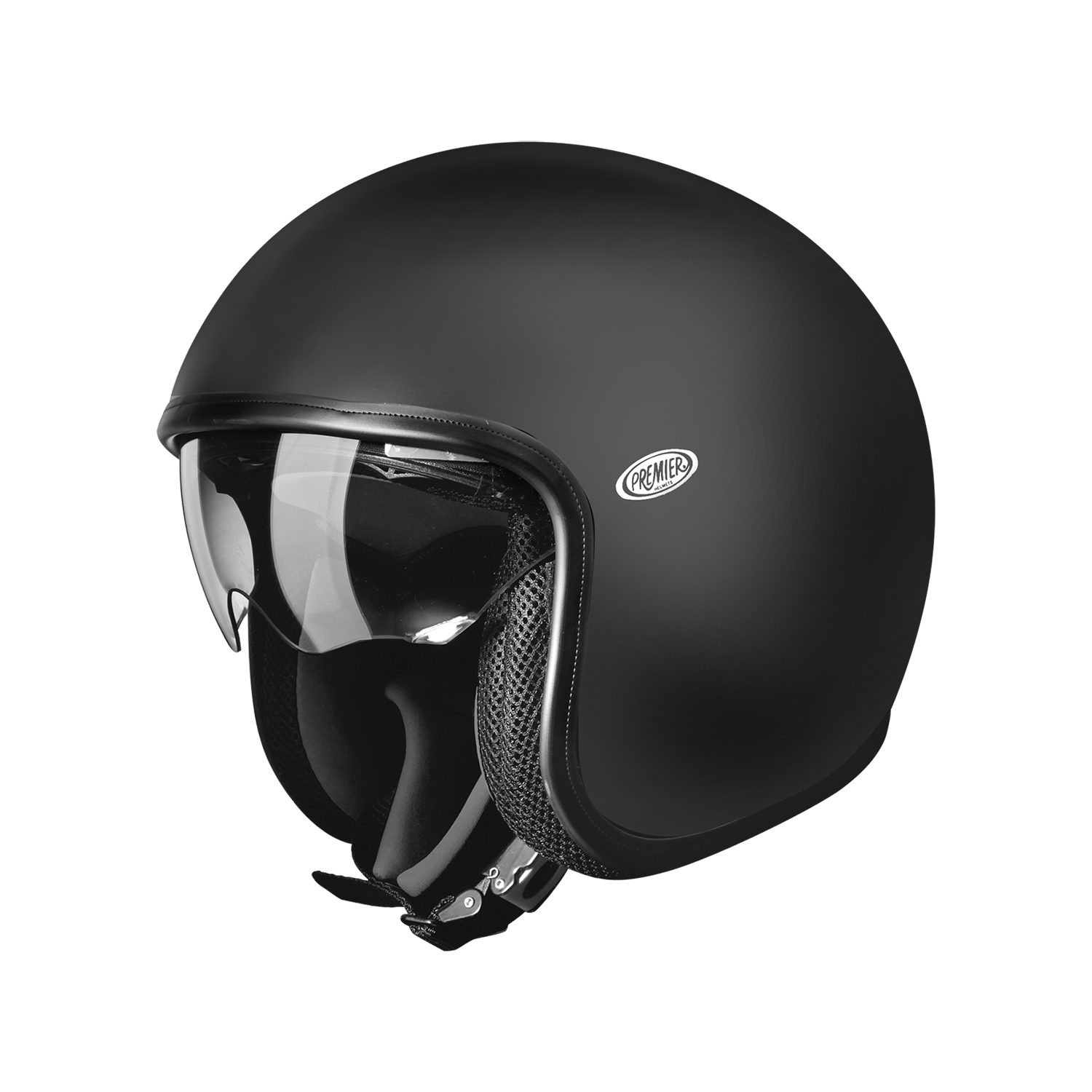 Casco PREMIER NEGRO MATE Vintage U9