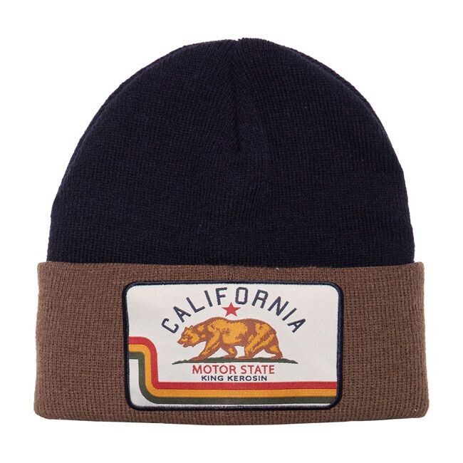 GORRO KING KEROSIN CALIFORNIA BEANIE BLACK/BROWN