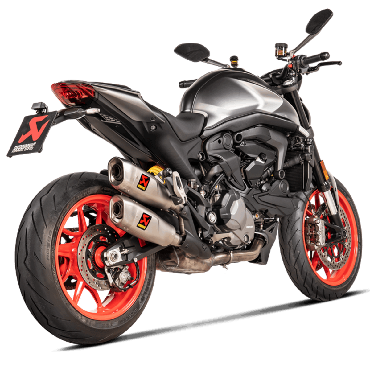 Doble silenciador Akrapovic Homologado para Ducati Monster 937 Escape Slip On