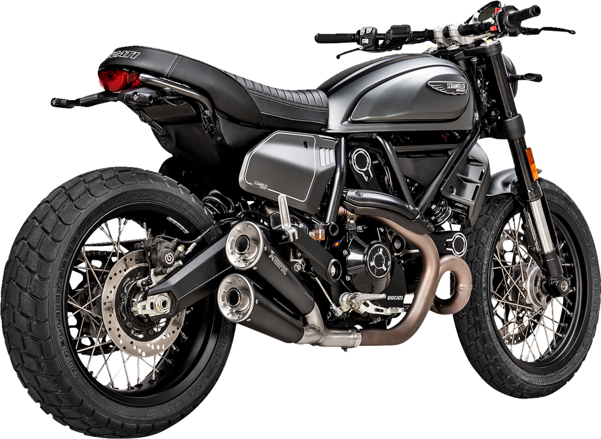 Doble silenciador Akrapovic para Ducati Scrambler 803 Escape Slip On