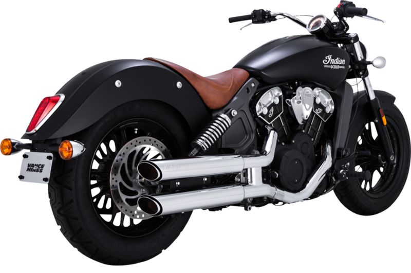 15-24 INDIAN SCOUT- Escapes Vance & Hines Silenciadores cromados