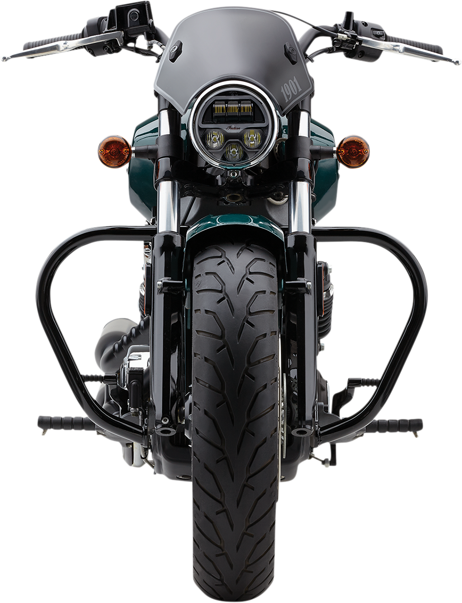 Defensas motor laterales para Indian Scout en negro