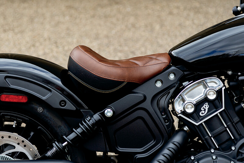 18-24 INDIAN SCOUT- Asiento individual monoplaza Touring Vintage marrón