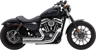 Escapes COBRA Speedster Short 909 cromados para Harley Davidson Sportster