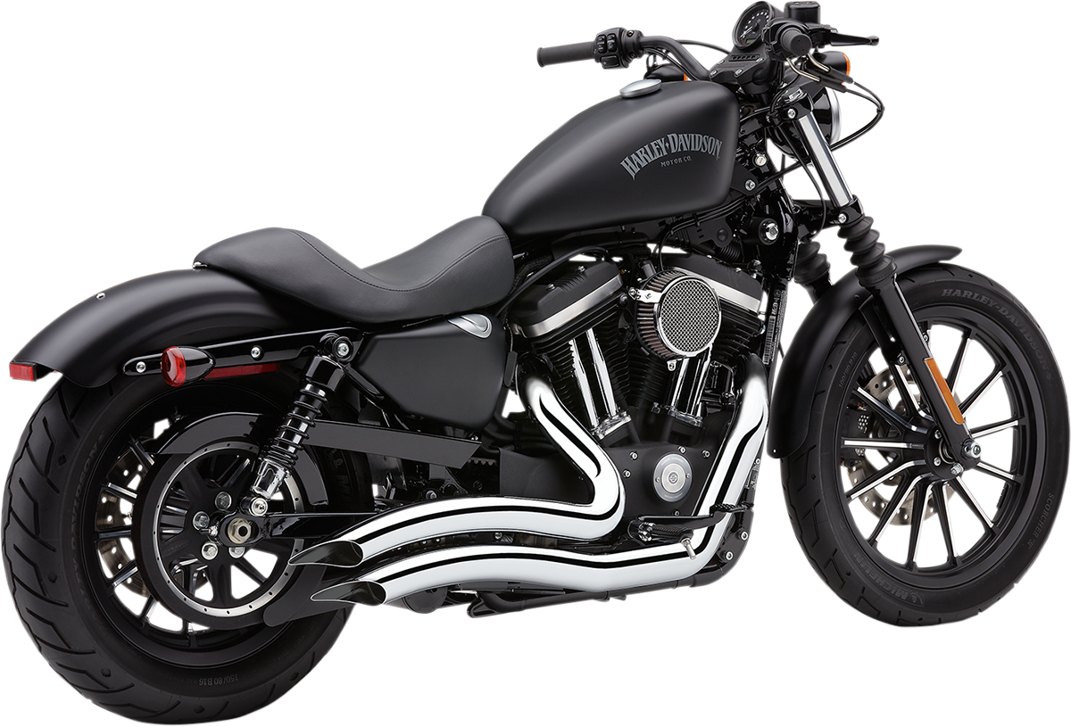 Escapes COBRA Speedster Swept cortos cromados para Harley Davidson Sportster
