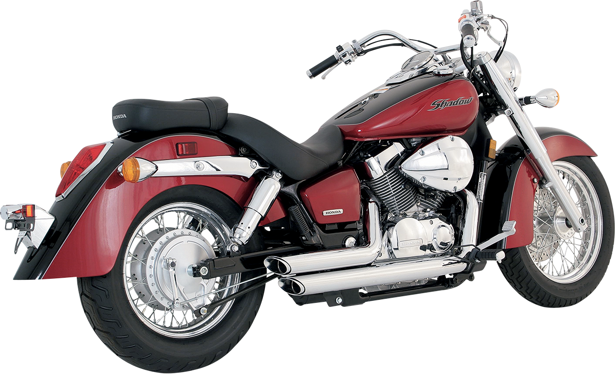 Escapes Vince & Hines cromados para Honda Shadow 750