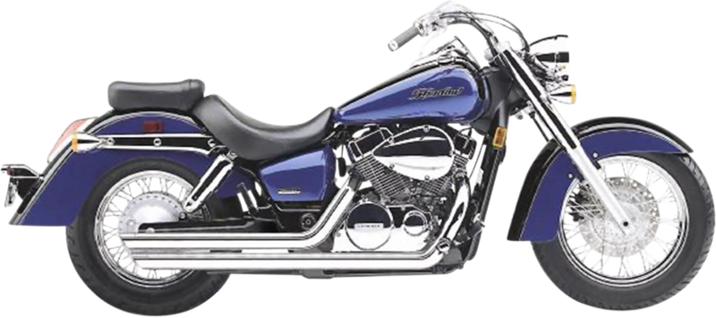 Escapes COBRA Streetrod Slashdown cromados para Honda Shadow 750