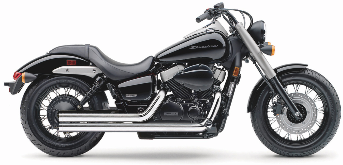 Escapes COBRA Streetrod Straight Cut cromados para Honda Shadow 750