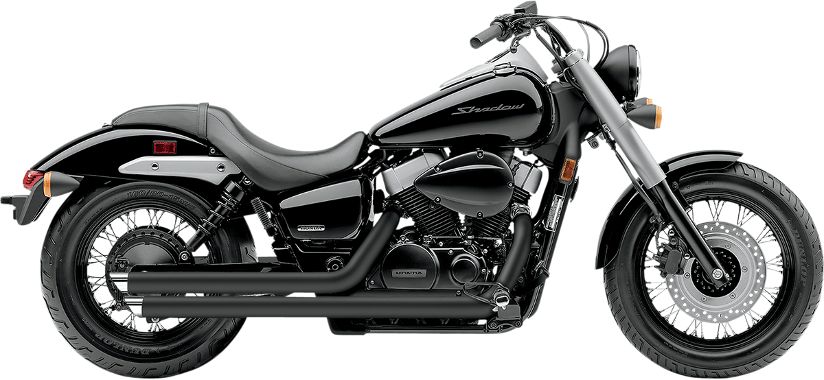 Escapes COBRA Streetrod Slashdown negros para Honda Shadow 750