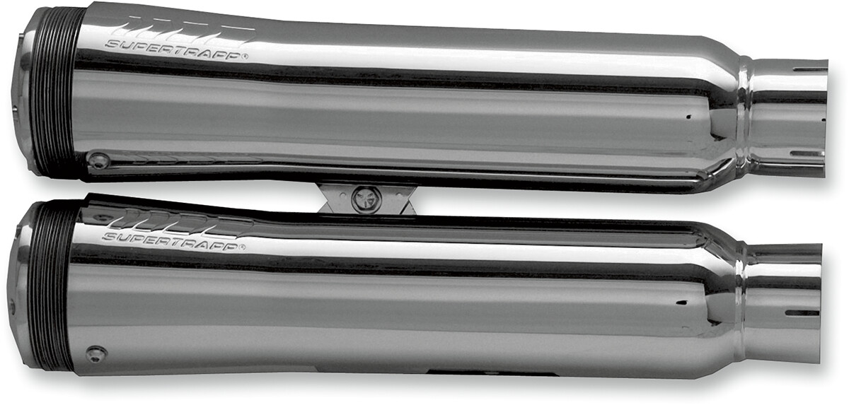 06-17- Silenciadores SUPERTRAPP Slip-On Fatshots para Harley Davidson V-ROD Escapes cromados