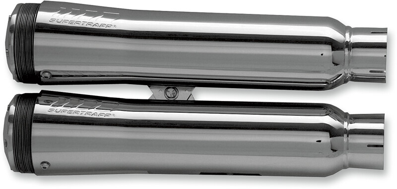 06-17- Silenciadores SUPERTRAPP Slip-On Fatshots para Harley Davidson V-ROD Escapes cromados