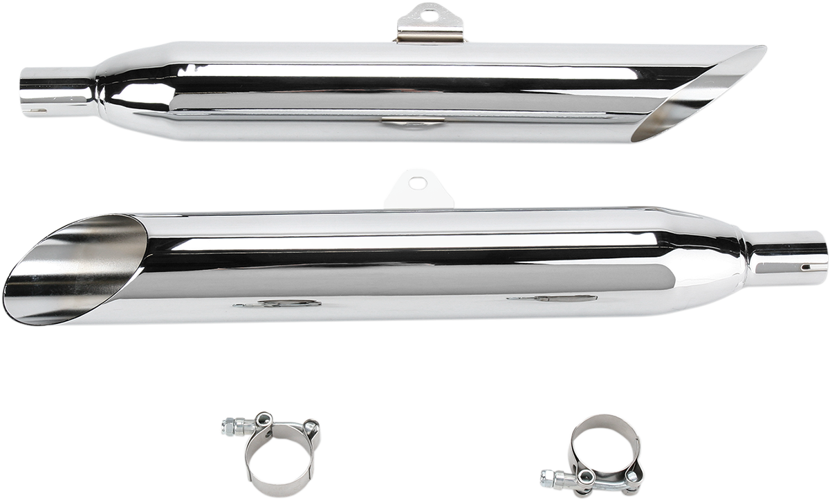 Silenciadores COBRA Slashcut cromados para Yamaha XVS 1100 Drag Star